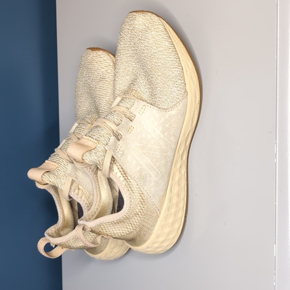 New Balance Cruz Knit and faux suede lace-up Fresh Foam shoe Size 7.5 - Picture 5 of 16